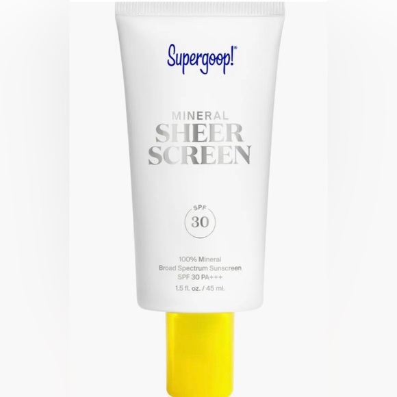 Supergoop! Other - Supergoop! Mineral Sheer Screen SPF 30 - White with Yellow Cap